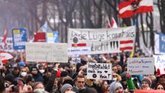 Mass protest in Vienna against Austria's controversial COVID restrictions