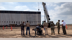 Texas Gov. Abbott shows completed section of state-made border wall, pledges to protect state's sovereignty