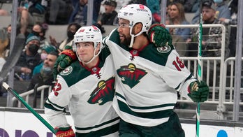 Wild beat Sharks 5-2 for 8th straight win