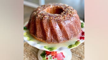 Coconut rum cake for Christmas dessert