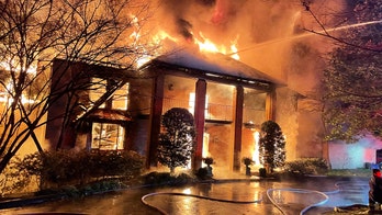 Former Virginia governor's mansion engulfed in flames