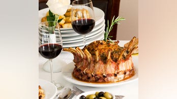 Patsy’s Italian Restaurant’s crown roast of pork for Christmas dinner
