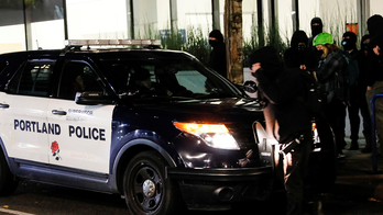 Portland Police declare unlawful assembly after demonstrators damaged property