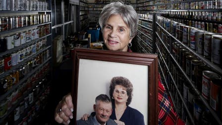 The heartbreaking story behind a woman auctioning her late husband's beer can collection