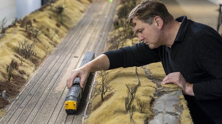 Man hides massive model train set from girlfriend