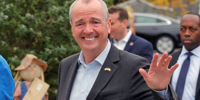 Phil Murphy, the Democratic Party nominee for governor of New Jersey, and his family arrive to vote in Middletown, N.J., Nov. 7, 2017. 