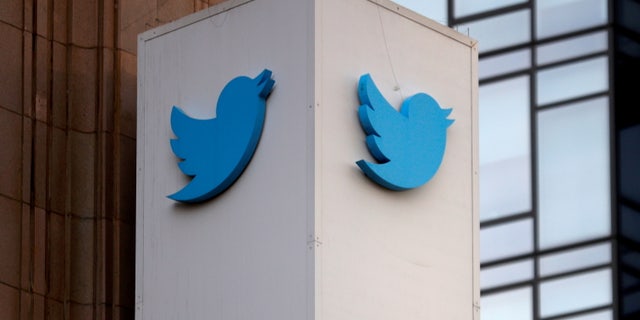 FILE PHOTO: A Twitter logo is seen outside the company headquarters in San Francisco, California, U.S., January 11, 2021. REUTERS/Stephen Lam/File Photo