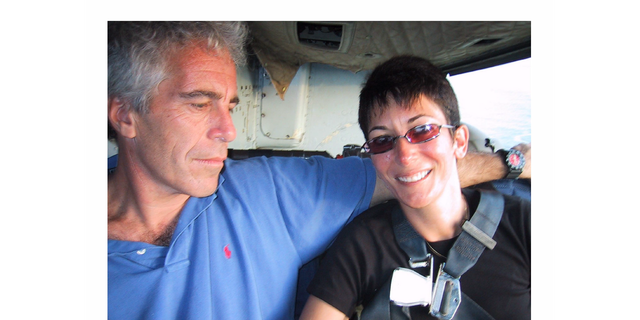 Jeffrey Epstein affectionately places his arm around Ghislaine Maxwell's shoulder in an aircraft. It's unclear if Maxwell, an avid flying, is piloting the aircraft in the undated photo.
