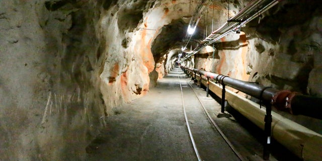 This photo shows a tunnel inside the Red Hill Underground Fuel Storage Facility in Pearl Harbor, Hawaii on Jan. 26, 2018. The state of Hawaii says a laboratory has detected petroleum product in a water sample from an elementary school near Pearl Harbor. (U.S. Navy via AP)