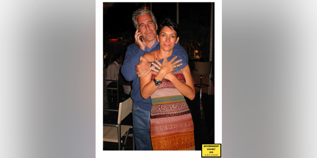 Photo of Ghislaine Maxwell and Jeffrey Epstein.