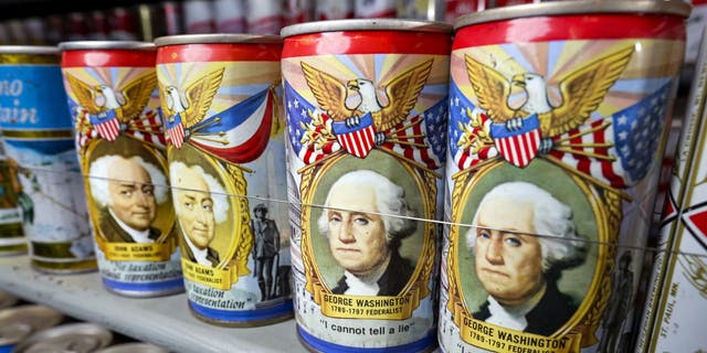 John Kahl's beer can collection includes rare tins from breweries around the U.S. He even has cans from foreign brands.