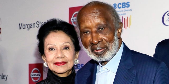Jacqueline Avant, left, and Clarence Avant appear at the 11th Annual AAFCA Awards in Los Angeles on Jan. 22, 2020. She was fatally shot in Beverly Hills, Calif. 
