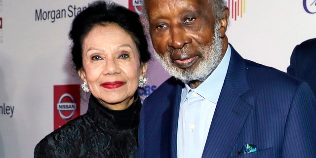 Jacqueline Avant and Clarence Avant appear at the 11th Annual AAFCA Awards in Los Angeles on Jan. 22, 2020. She was fatally shot early Wednesday in Beverly Hills. (Associated Press)