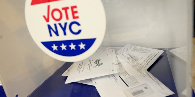 Where Are Noncitizens Allowed To Vote In The US? - Fox News 4 Absentee ballots sit in a ballot box during early voting in the primary election, Monday, June 14, 2021, at the Church of St. Anthony of Padua in the Soho neighborhood of New York. (AP Photo/Mary Altaffer, File)