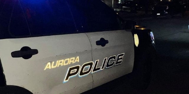 Aurora police vehicle.