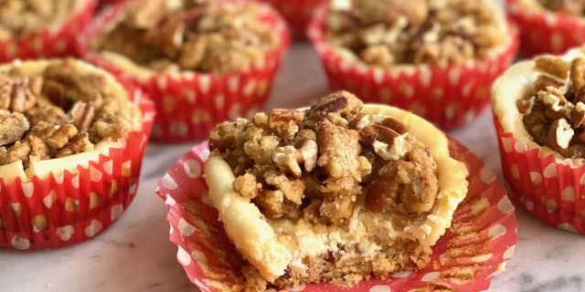 Baileys Streusel Cheesecake Cups from Quiche My Grits. (Courtesy of Quiche My Grits)
