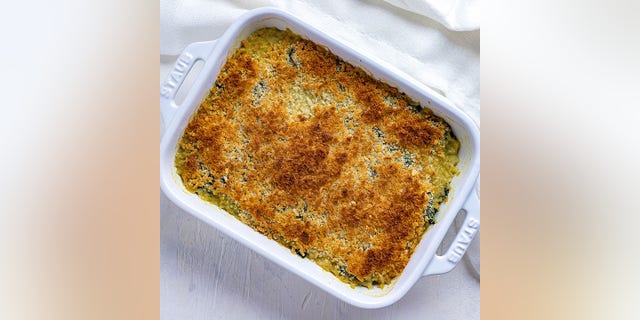 Easy and Delicious Spinach Parmesan Casserole by Anne Clark, My Kitchen Serenity (Anne Clark / My Kitchen Serenity)