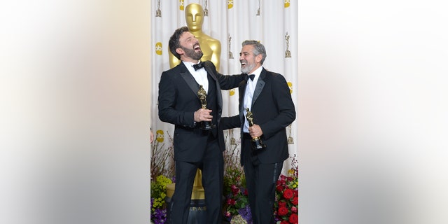 Ben Affleck and George Clooney won Oscars together in 2013 when their film "Argo" was awarded best motion picture of the year.