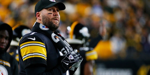 Ben Roethlisberger looks on during the first half against the Baltimore Ravens at Heinz Field on December 05, 2021 in Pittsburgh.