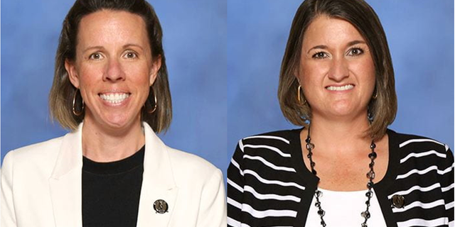 Danielle Weston and Mary Bone, two trustees at Round Rock ISD.