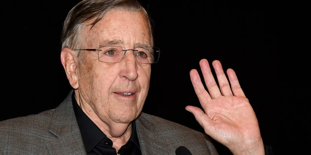 Brent Musburger speaks before unveiling the VSiN broadcasting studio at the South Point Hotel & Casino sports book on Feb. 3, 2017, in Las Vegas, Nevada.