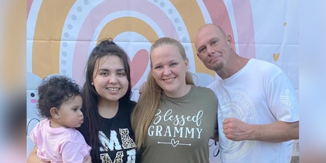 Brian Brooks, his wife, daughter, and granddaughter