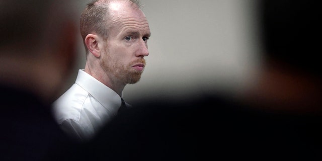 Chad Isaak, of Washburn, North Dakota, appears during the third day of his murder trial at the Morton County Courthouse in Mandan on Aug. 4, 2021.