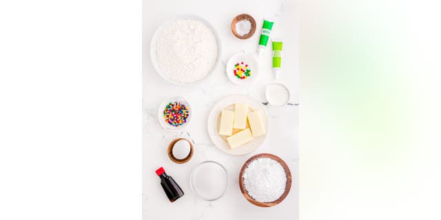 These Christmas tree sugar cookies are made with vibrant green frosting.