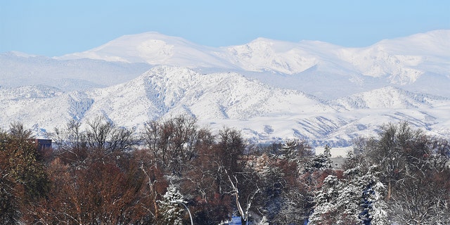  Photo taken snow covered City Park and front range at the park in Denver, Colorado on Tuesday, April 20, 2021. The Rocky Mountains got much-needed snow before Christmas. (Photo by Hyoung Chang/MediaNews Group/The Denver Post via Getty Images)