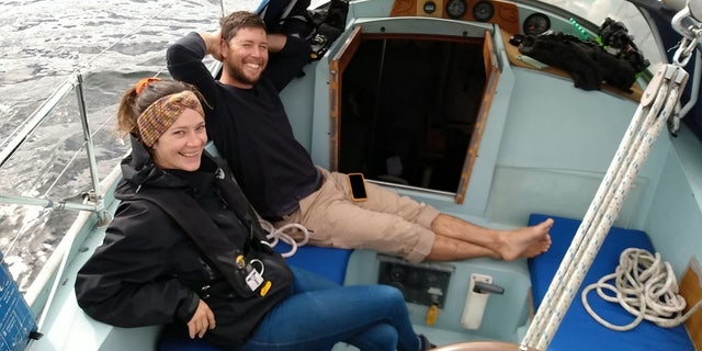 Taryn said: "Life at sea feels completely natural to us and neither of us want to go back to regular living any time soon. We really are living the dream." (SWNS)