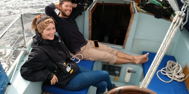 Taryn said: "Life at sea feels completely natural to us and neither of us want to go back to regular living any time soon. We really are living the dream." (SWNS)