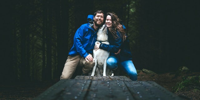 The couple moved into their current boat, a 40-foot steel sailboat, earlier this year, along with their dog Max. (SWNS) 