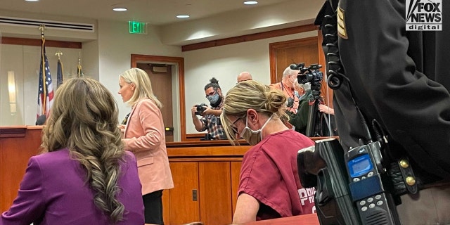 Jennifer Crumbley appears in an Oakland County court on Dec. 14, 2021 (Fox News' Audrey Conklin)
