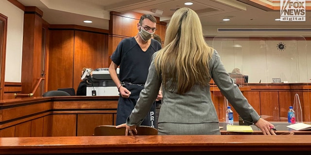 James Crumbley appears in an Oakland County court on Dec. 14, 2021 (Fox News' Audrey Conklin)