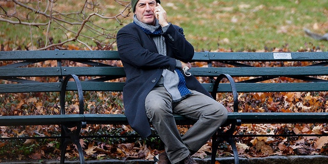 Chris Noth was seen spending time alone in New York on Christmas.