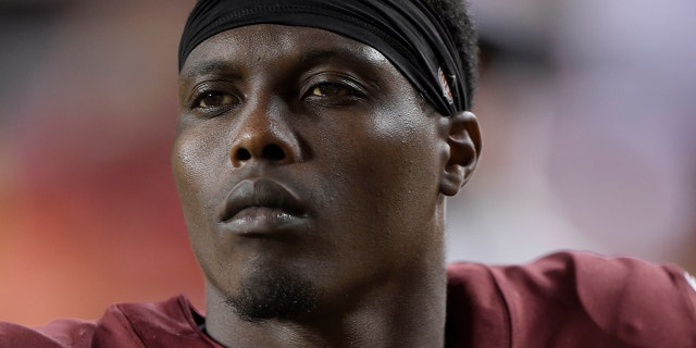 Deshazor Everett #22 of the Washington Football Team walks off the field after the NFL preseason game against the Cincinnati Bengals at FedExField on August 20, 2021 in Landover, Maryland.