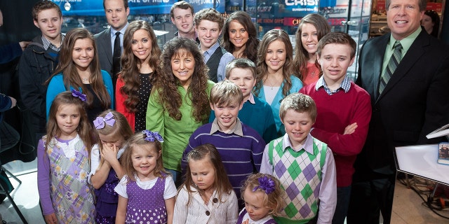 The Duggar family makes television appearance in March 2014.