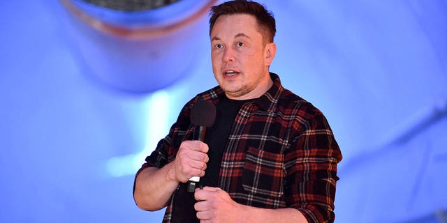 FILE PHOTO: Elon Musk, founder of Tesla Inc., speaks in Hawthorne, California, United States on December 18, 2018. 
