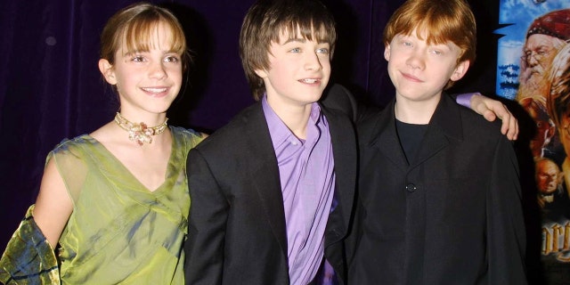 (L-R) Emma Watson, Daniel Radcliffe, Rupert Grint from "Harry Potter and the Sorcerer's Stone."