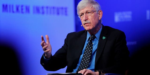 Francis Collins, Director, National Institutes of Health, speaks at the Milken Institute 21st Global Conference in Beverly Hills, California, U.S., April 30, 2018. REUTERS/Mike Blake