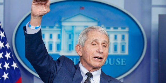 Dr. Anthony Fauci, director of the National Institute of Allergy and Infectious Diseases, speaks during a press briefing on Dec. 1, 2021. Fauci, who has been criticized for his handling of the pandemic as the nation's top infectious disease expert, announced in August that he would retire on Dec. 31.