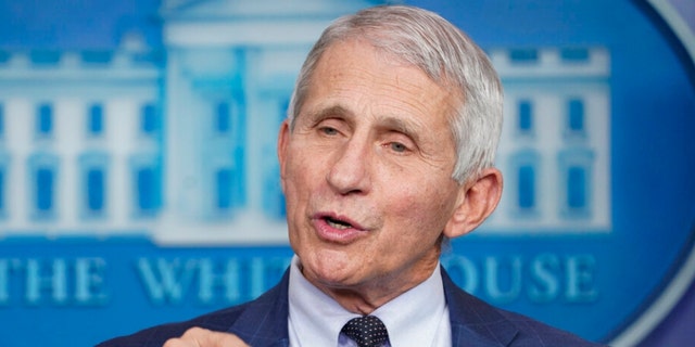 Anthony Fauci, director of the National Institute of Allergy and Infectious Diseases, speaks during the daily briefing at the White House in Washington, Wednesday, Dec. 1, 2021. Fauci and other top administration officials indicated in recent weeks that the president was considering lifting his ban on travel from eight African countries where the omicron variant first spread. 