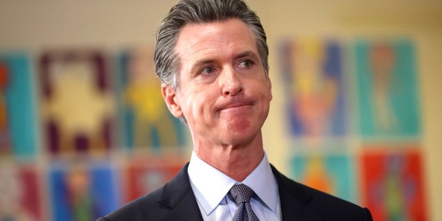 California Gov. Gavin Newsom speaks during a news conference after meeting with students at James Denman Middle School on Oct. 1, 2021 in San Francisco, Calif.