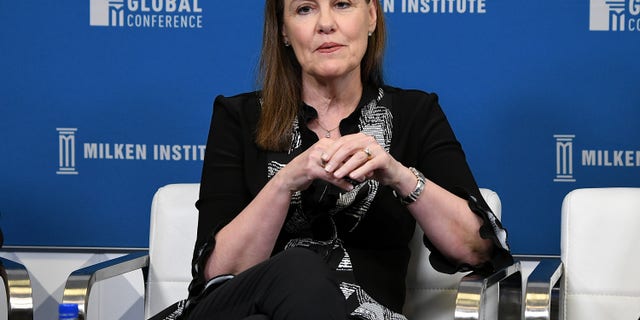 Michele Flournoy, Co-Founder and Managing Partner, WestExec Advisors, participates in a panel discussion during the annual Milken Institute Global Conference at The Beverly Hilton Hotel on April 29, 2019 in Beverly Hills, California. (Photo by Michael Kovac/Getty Images)