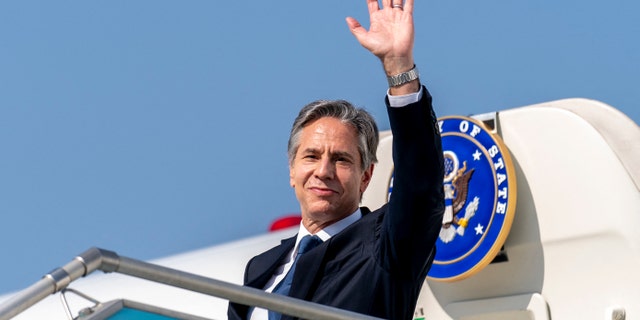 US Secretary of State Antony Blinken. (Photo by Andrew Harnik / POOL / AFP) (Photo by ANDREW HARNIK/POOL/AFP via Getty Images)