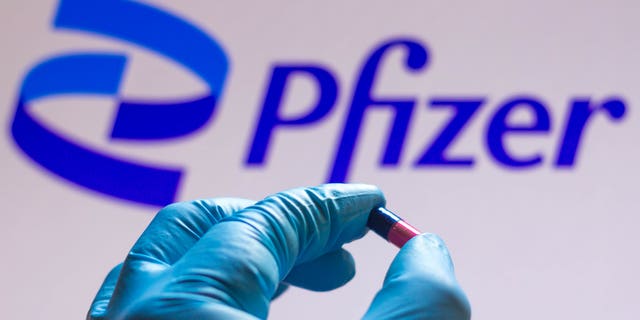 Pfizer logo.