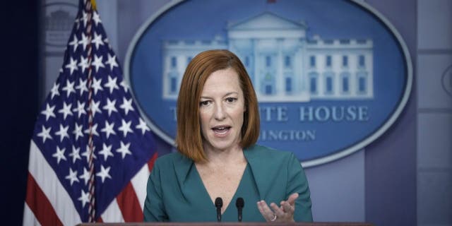 WASHINGTON, DC - DECEMBER 14: White House Press Secretary Jen Psaki speaks during the daily press briefing at the White House 