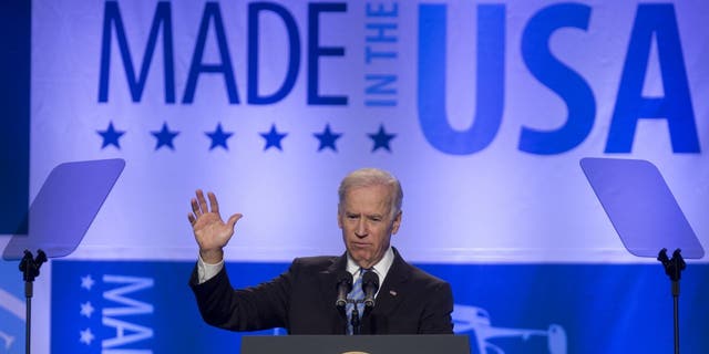 President Biden speaks during the U.S. Export-Import Bank annual conference. 