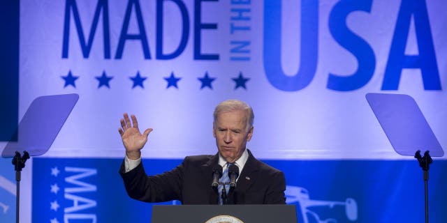 President Biden speaks during the U.S. Export-Import Bank annual conference.