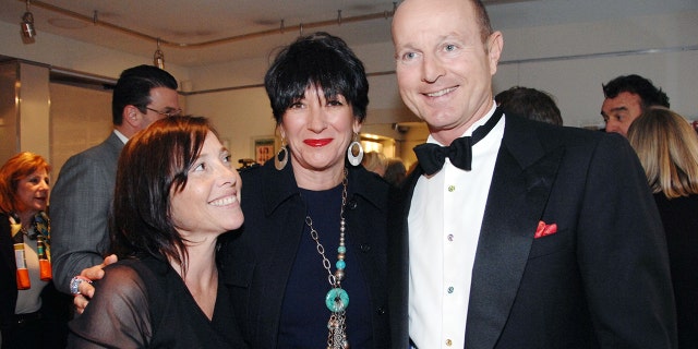 Christina Oxenberg, Ghislaine Maxwell and HRH Prince Dimitri of Yugoslavia attend Oxenberg's "Life is Short: Read Short Stories" book signing party on April 23, 2013, 뉴욕시.